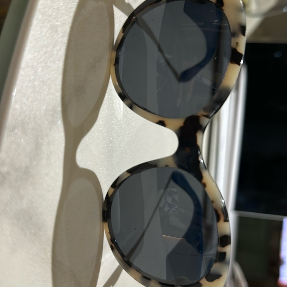 Prada tortoise and blue sunglasses